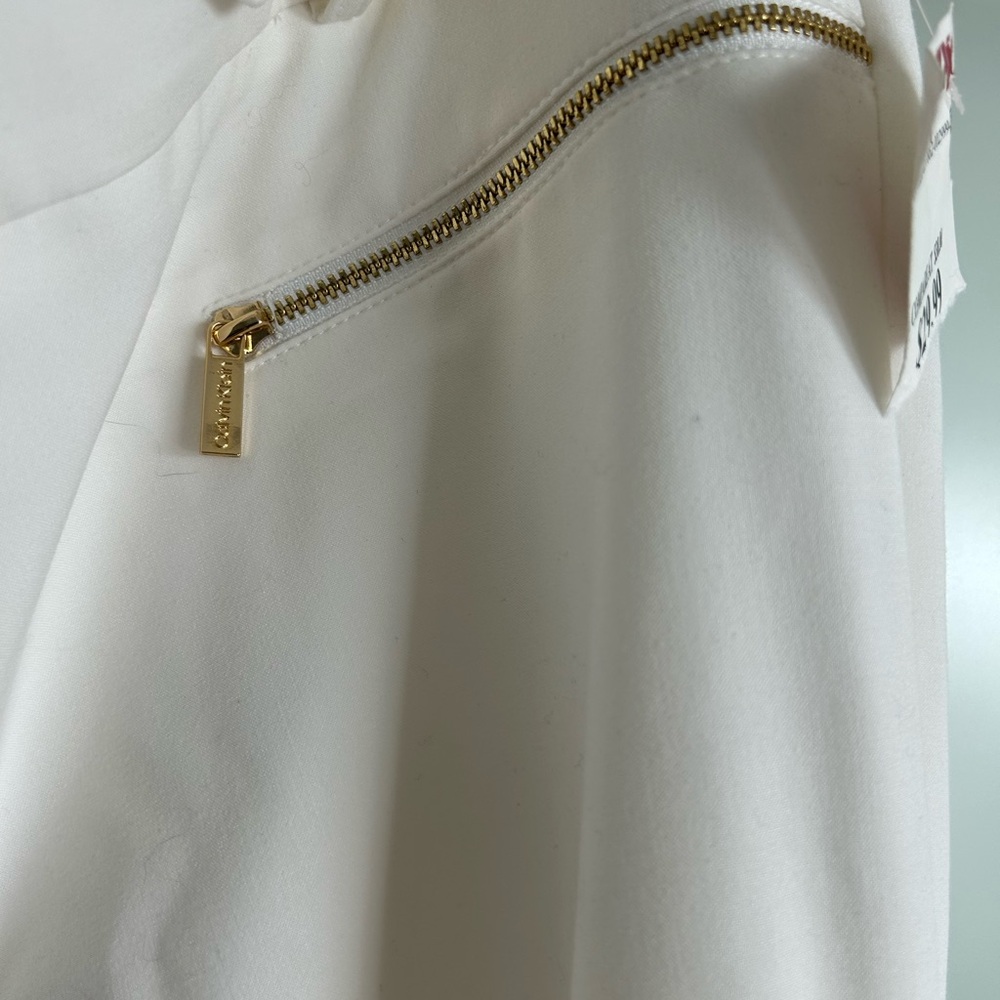 Calvin Klein ivory dress pants size 14 NWT - Picture 7 of 8